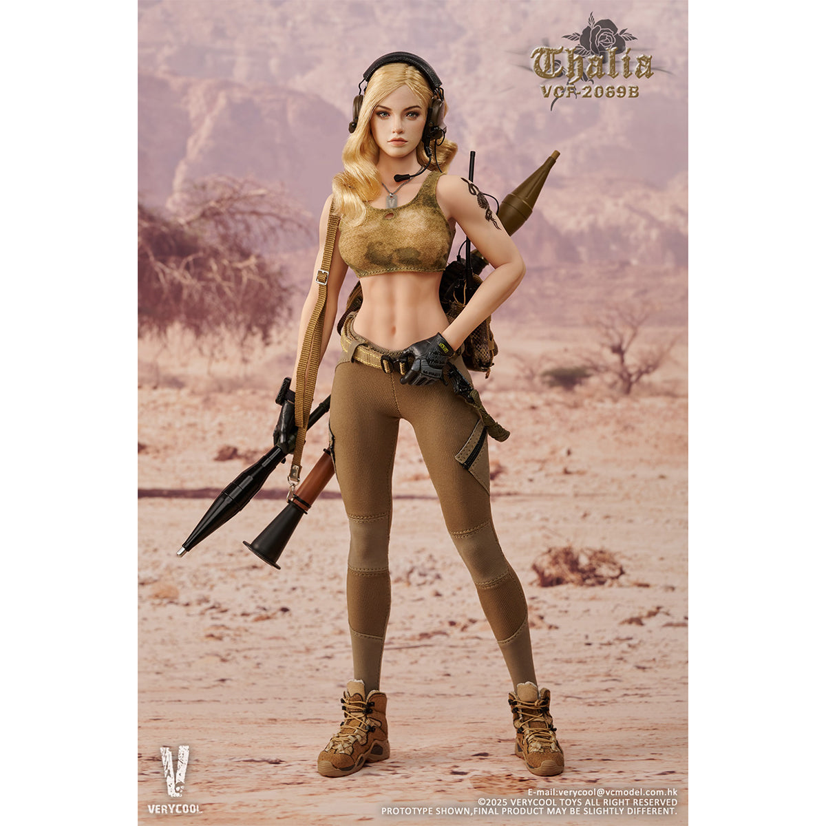 VERYCOOL Desert Female Soldier - Thalia 1/6 Scale Action Figure
