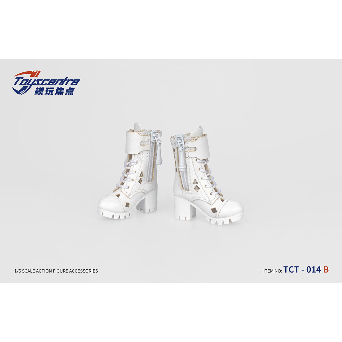 Toyscentre, Female Black Boots Shoes, Doll Accessory for 12-inches Action Figurine