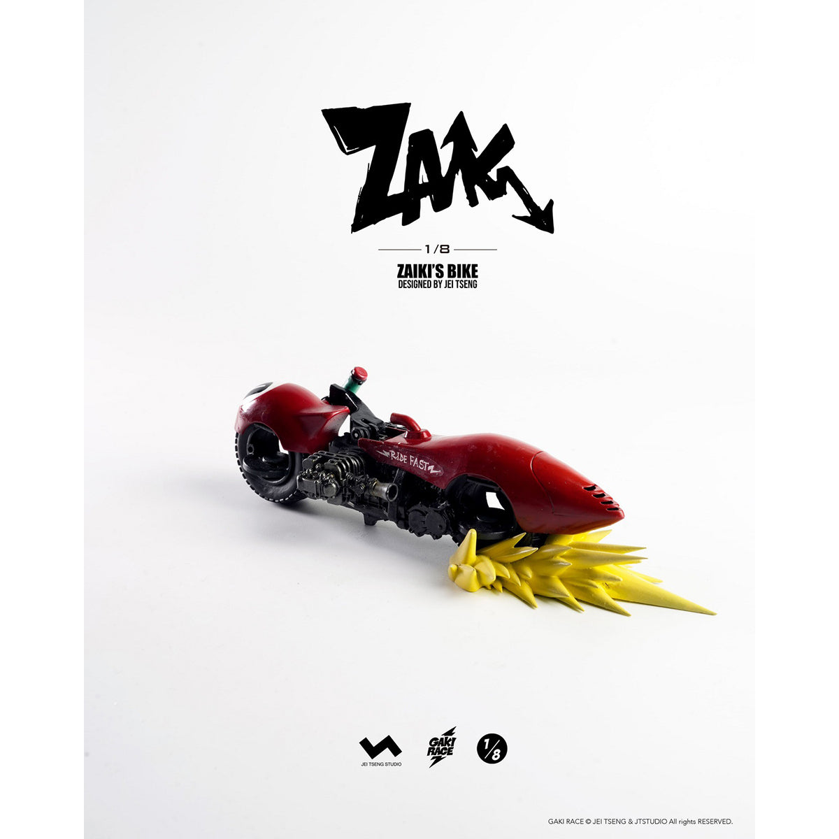 JTstudio 2GO GAKIRACE ZAIKI 8-inches Action Figure & Vehicle Model