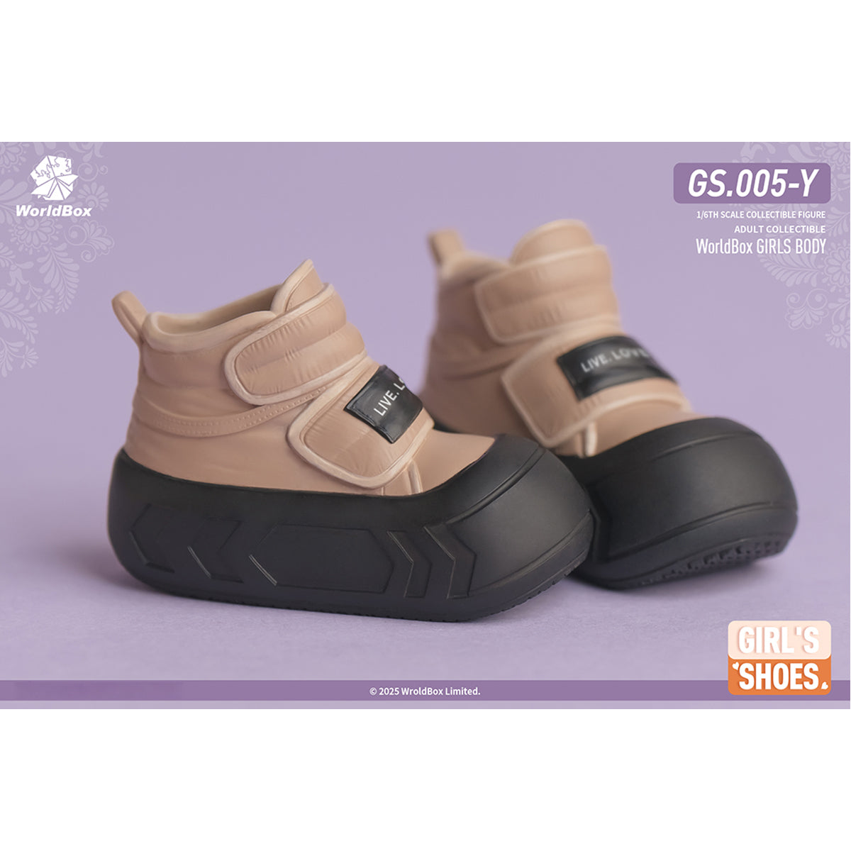 Worldbox Female Fashion Shoes Boots Doll Accessory Fit 1/6 Scale 12-inches Figure