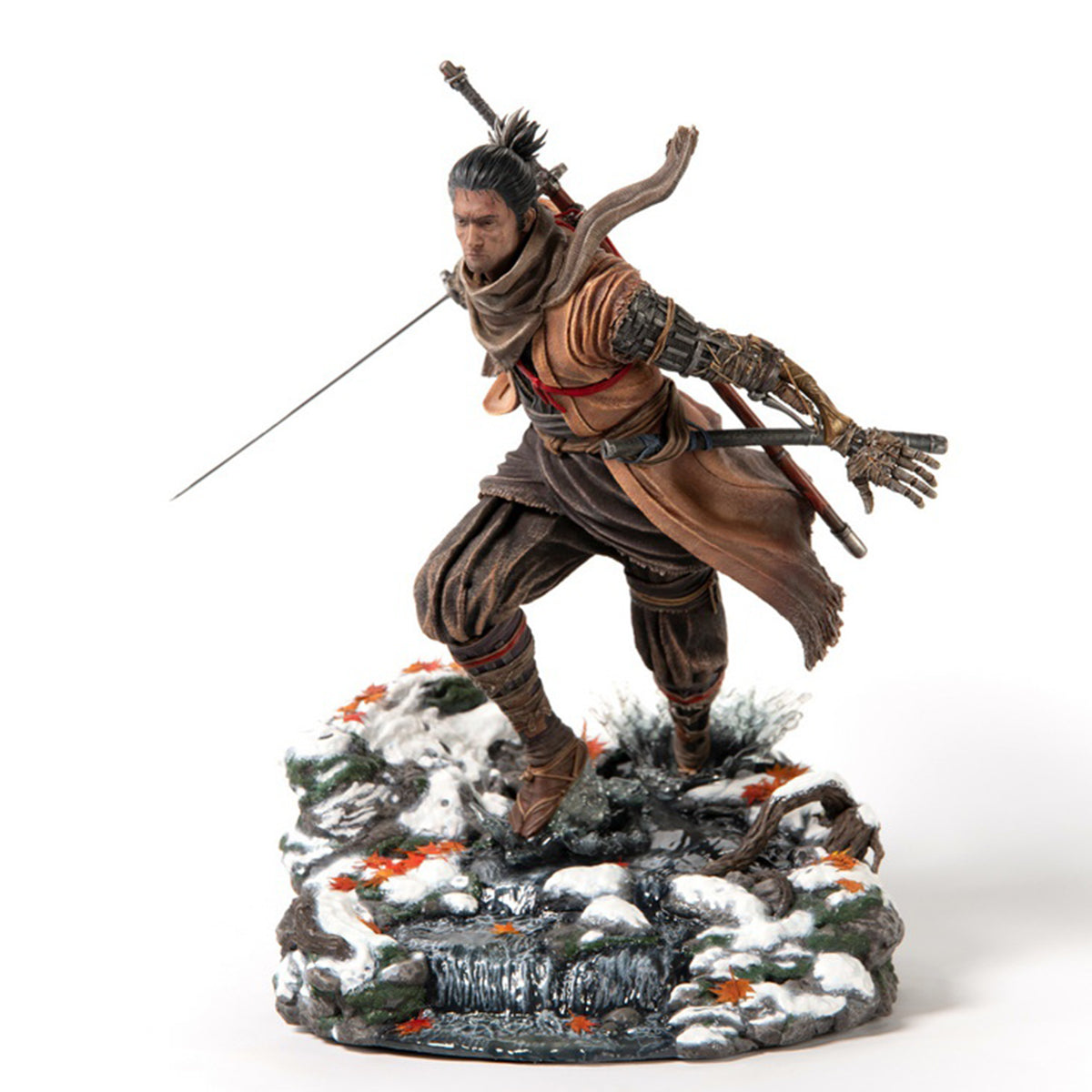 Primeras 4 figuras de Shadows Die Twice - Estatua artística de lobo de Sekiro