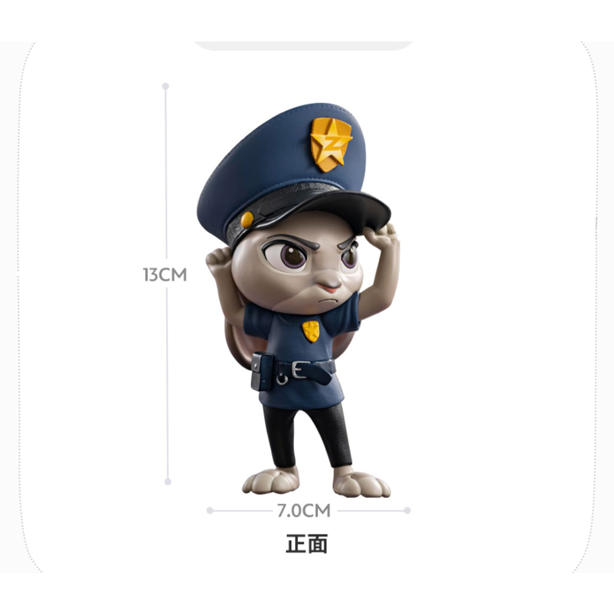 MORSTORM Zootopia Series Flash & Officer Judy & Little Nick in His Red Scarf Art Statue