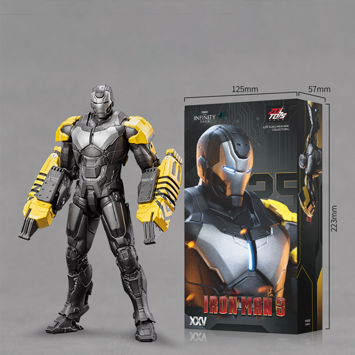 ZD Toys Iron Man Non-Light-Up Edition 1/10 Scale Action Figure