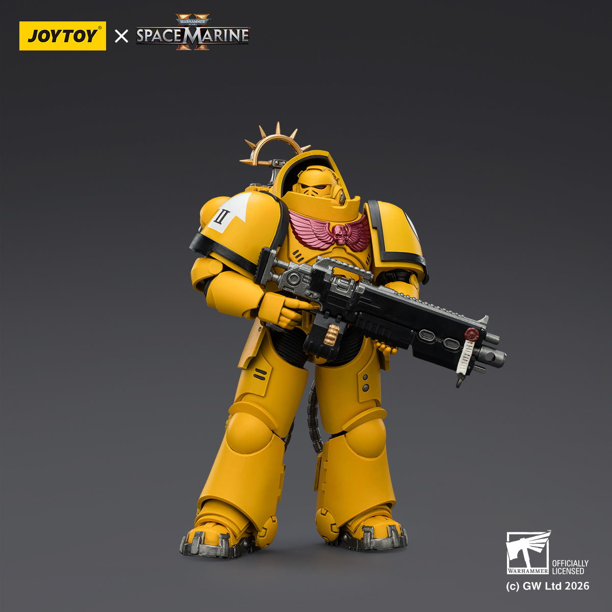 JOYTOY Warhammer 40,000: Space Marine 2 Heavy Intercessor with Heavy Bolt Rifle and Bolt Pistol (Game Edition) 1/18 Scale Action Figure