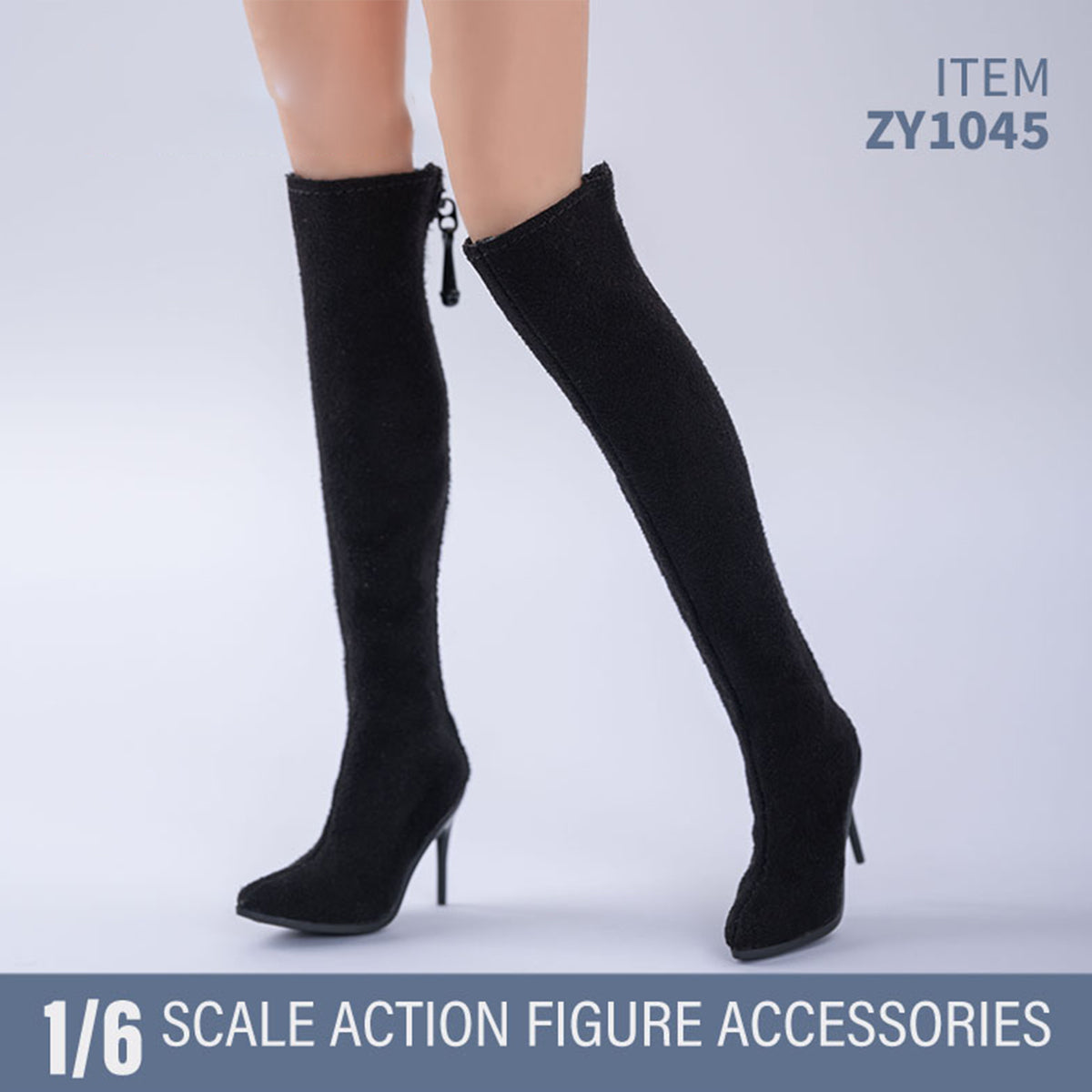 ZYTOYS, Female High Heels Boots Shoes Model, Doll Accessory for 12-inches Action Figurine