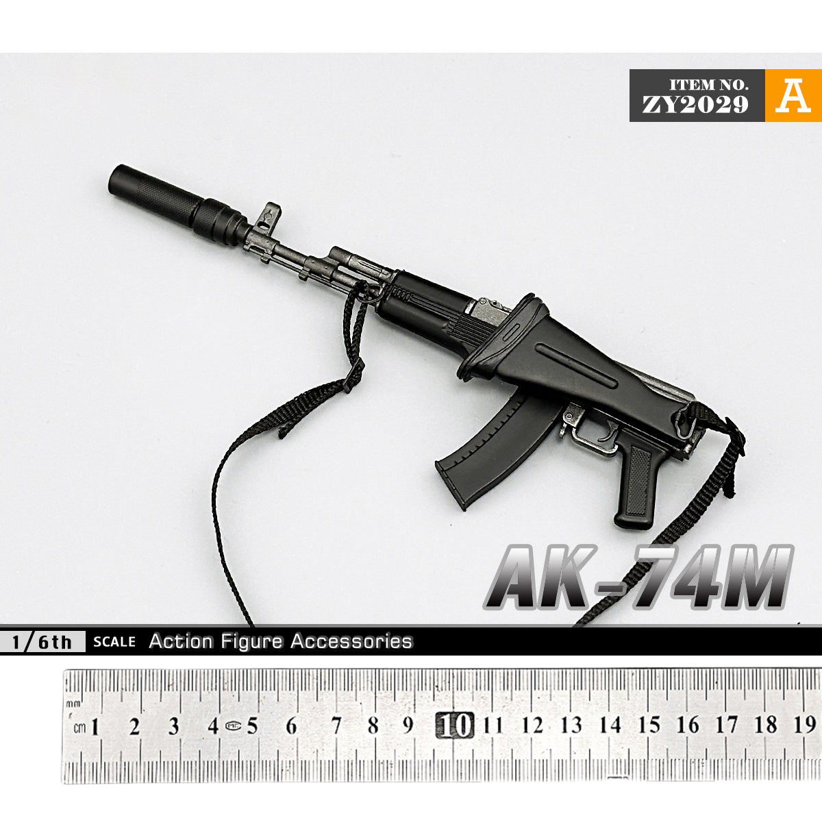 ZYTOYS, AK74M Russian Assault Rifle, Doll Accessory for 12-inches Action Figurine