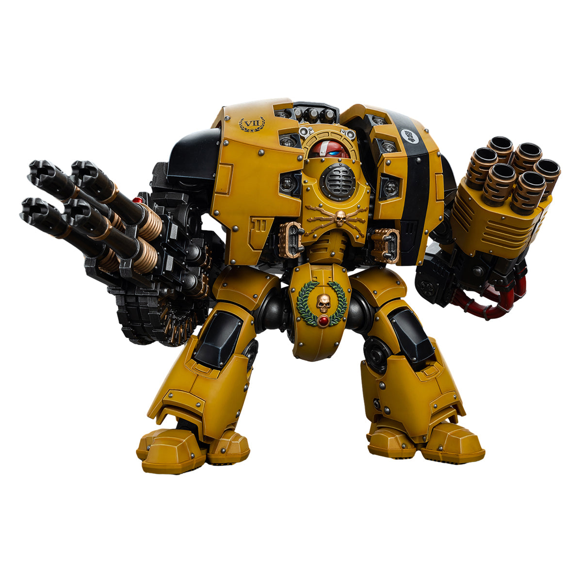 JoyToy Warhammer The Horus Heresy: Imperial Fists Leviathan Dreadnought with Cyclonic Melta Lance and Storm Cannon Action Figures