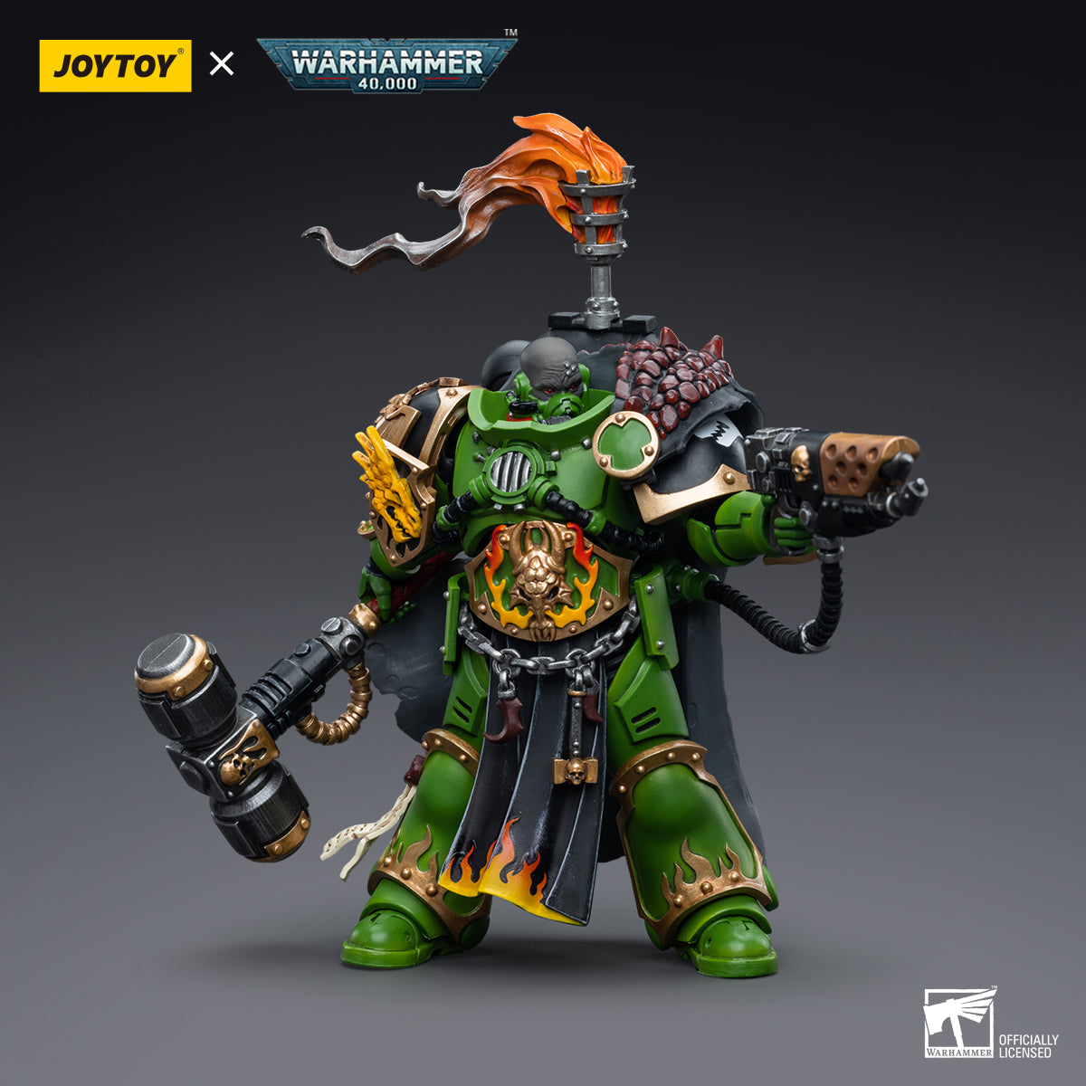 JOYTOY Salamanders Eradicators Sergeant Bragar/Brother T'Kren/Captain Adrax Agatone 1/18 Scale Action Figure