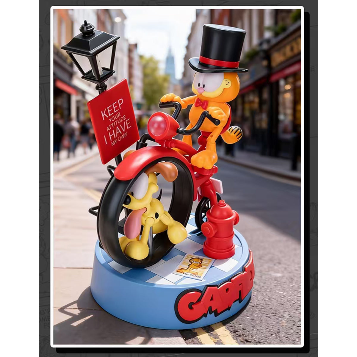 SOSKILL Ultra Egg Garfield: A Penny-Farthing Journey SSKGARFILED01 Articulated Height 20cm Easy-Assembly Model Kits