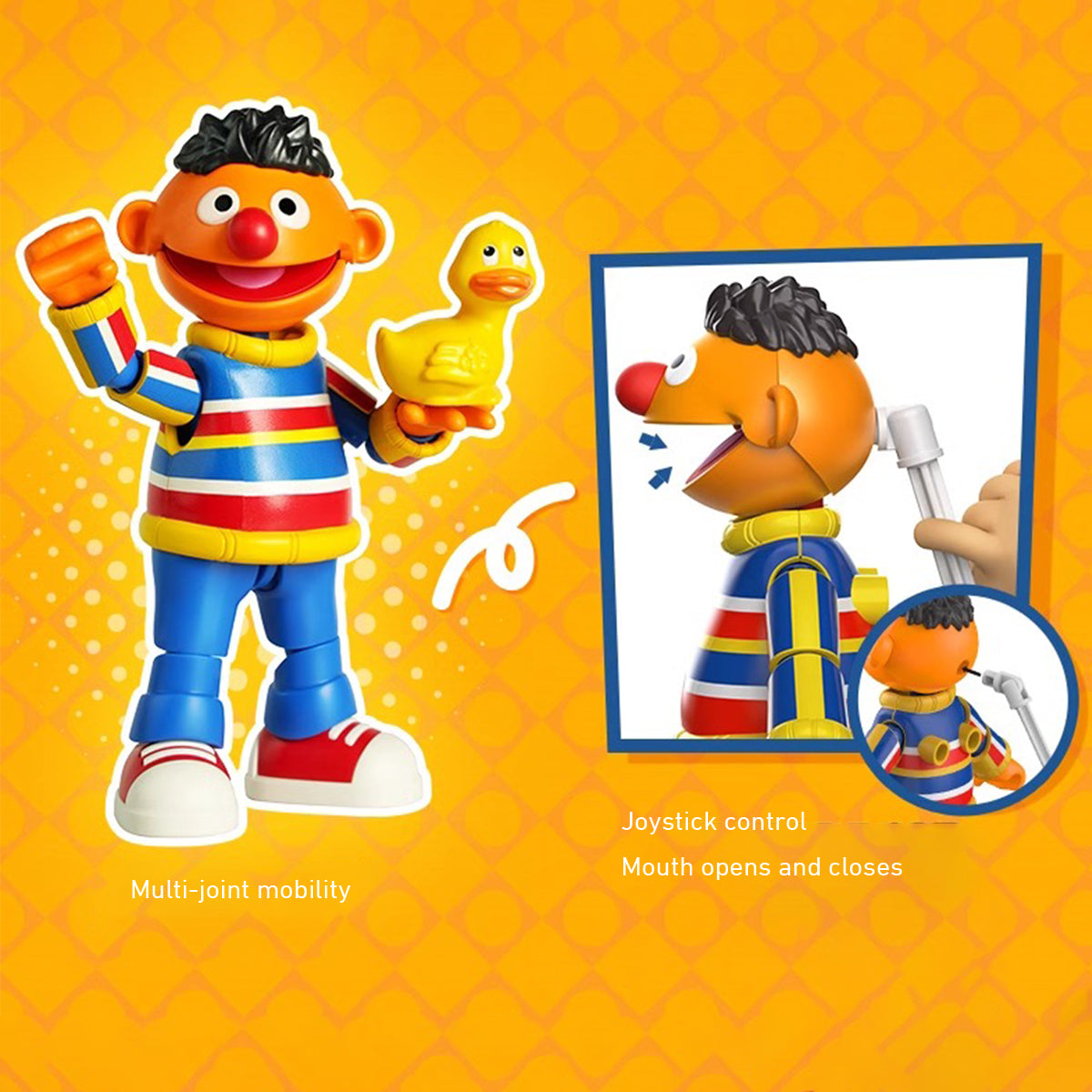 BLOKEES, Series 2 Sesame Street Partners Magical Edition Oscar/Ernie/Bert Action Figure