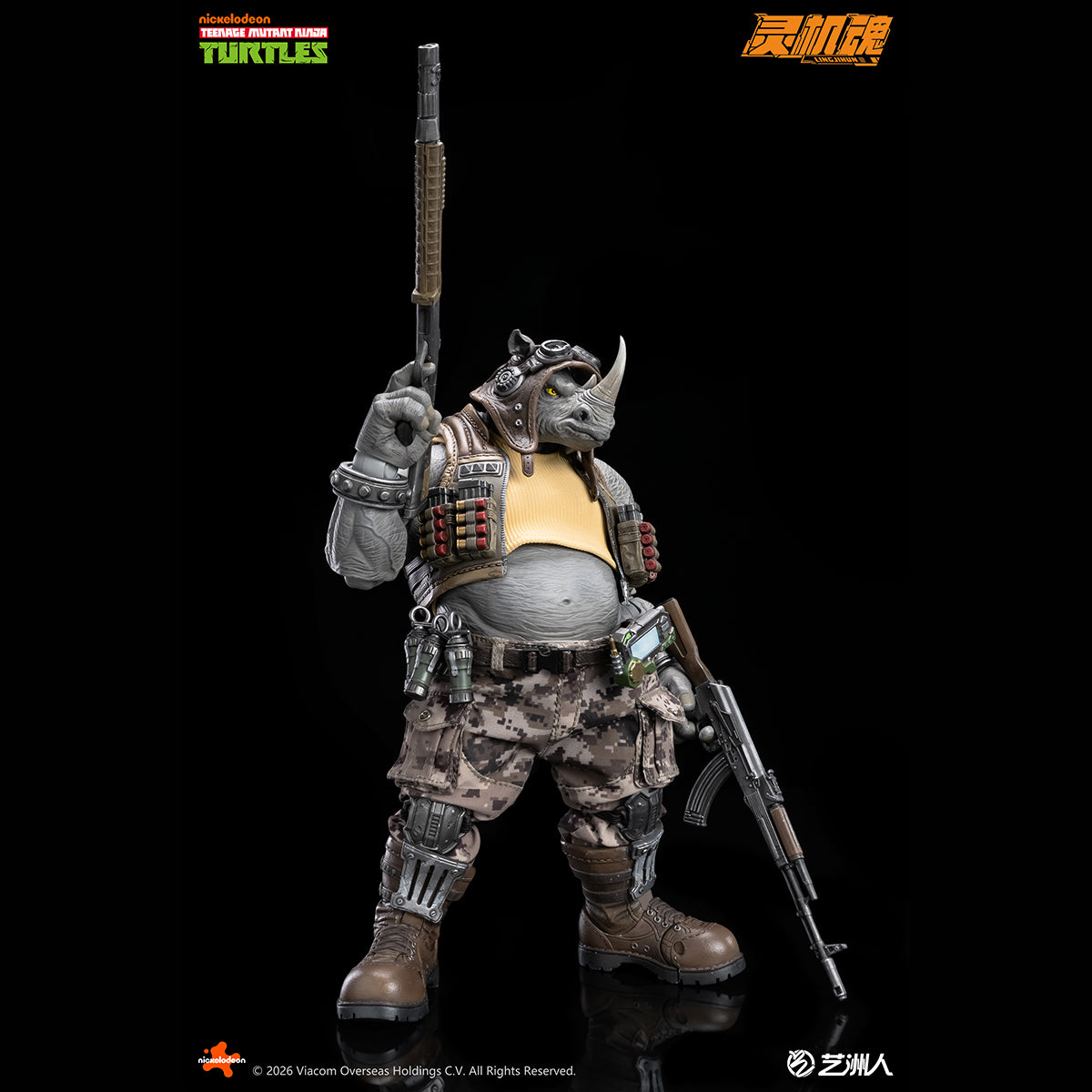 LINGJIHUN TMNT-Bebop & TMNT-Rocksteady 1/10 Scale Action Figure