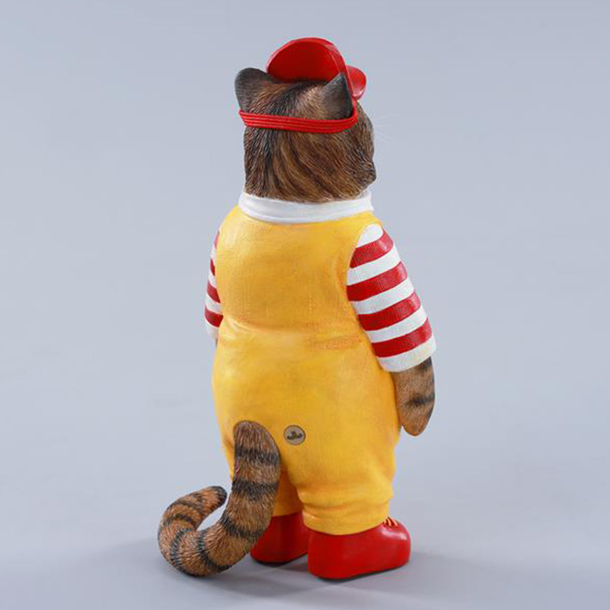 JXK Clown Cat Static Expertly Hand-Painted Lifelike Animal Figurine