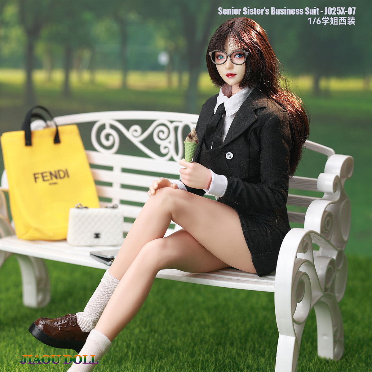 JIAOUDOLL Senior Student Suit Girl Group Short Blazer Doll Clothes Accessory Fit 1/6 Scale 12-inches Figure