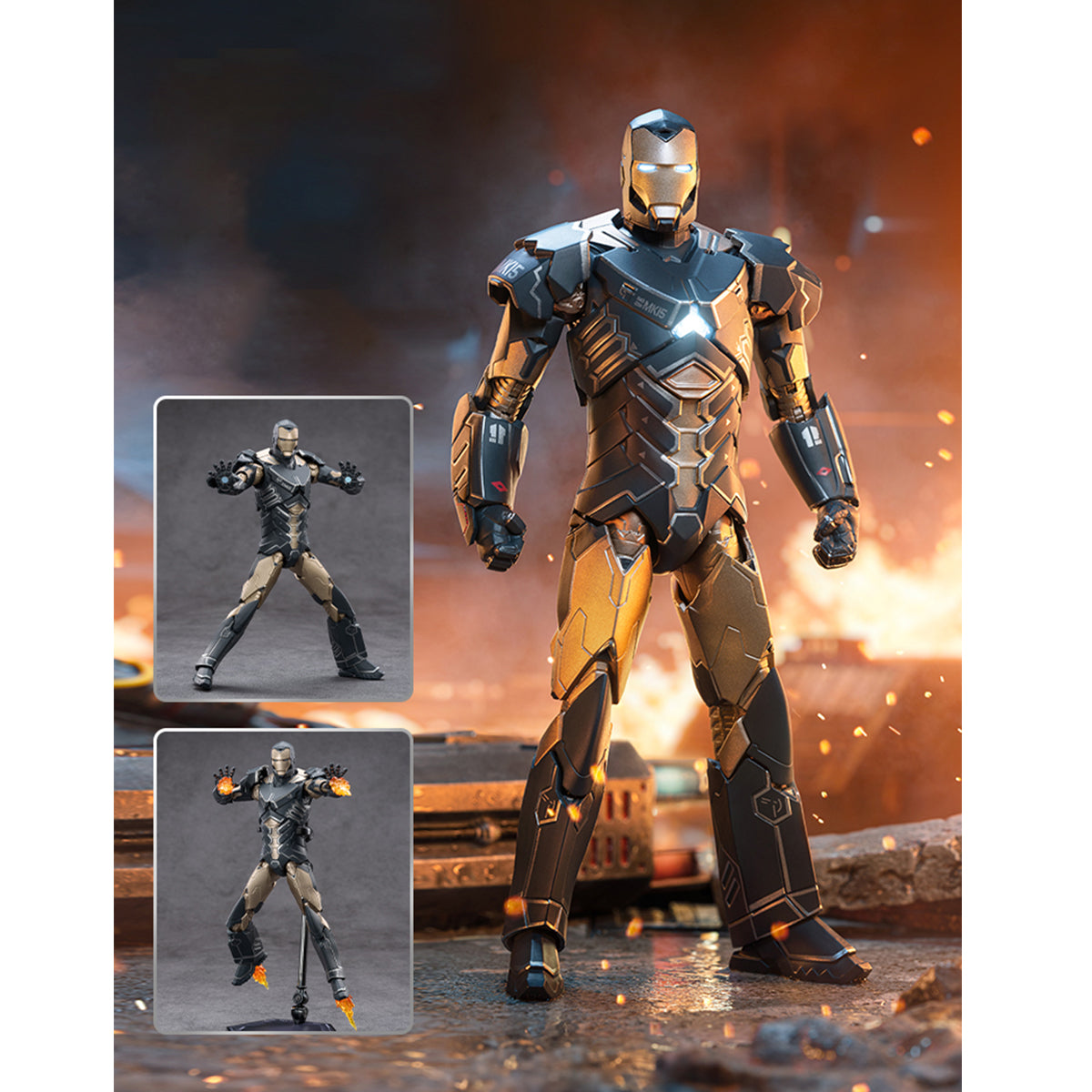 ZD Toys Iron Man Non-Light-Up Edition 1/10 Scale Action Figure