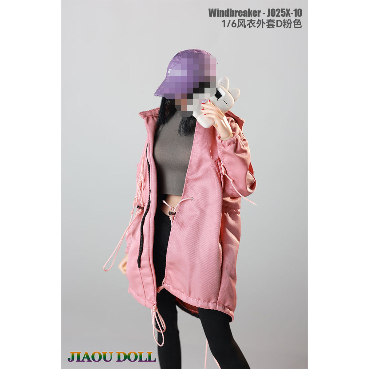 JIAOUDOLL Male/Female Coat Trench Jacket Doll Clothes Accessory Fit 1/6 Scale 12-inches Action Figure