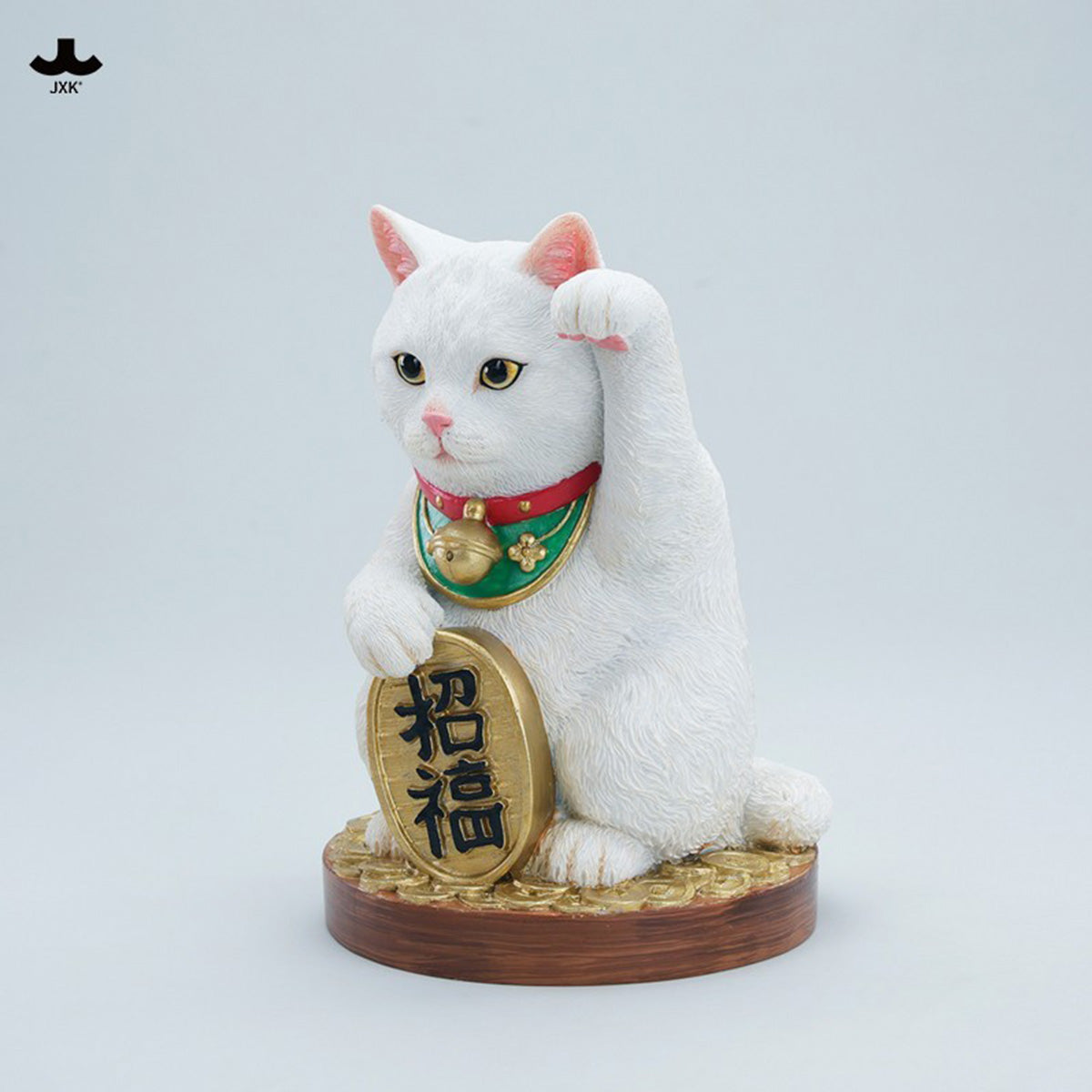 JXK Lucky Cat (JXK360) Maneki-neko Beckoning Fortune Cat Collectible Figure Statue