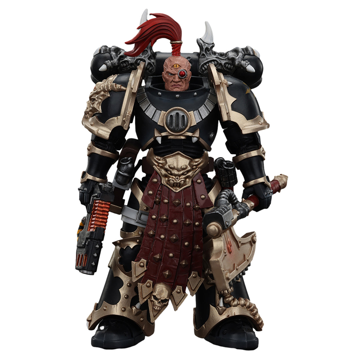 JOYTOY Chaos Space JT00959 Marines Black Legion Chosen with Plasma Pistol and Power Axe 1/18 Scale Action Figures