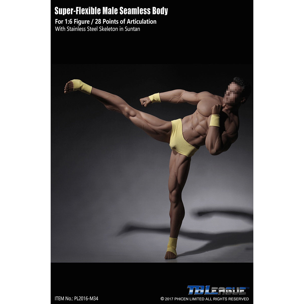 TBLeague, Seamless Male Muscular Body Suntan-Skin, Action Figures Body