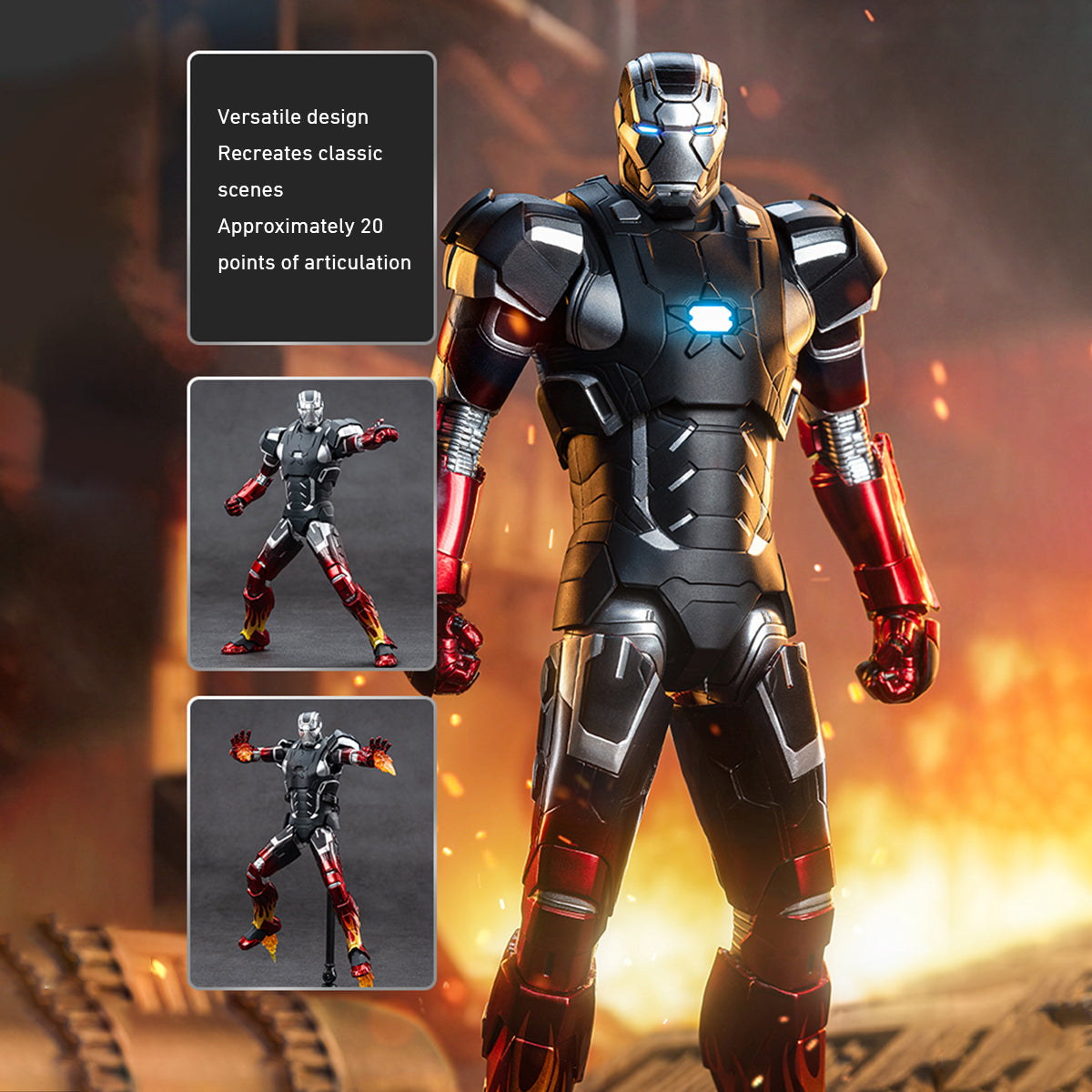ZD Toys IronMan MK22 Non-Luminous Action Figure