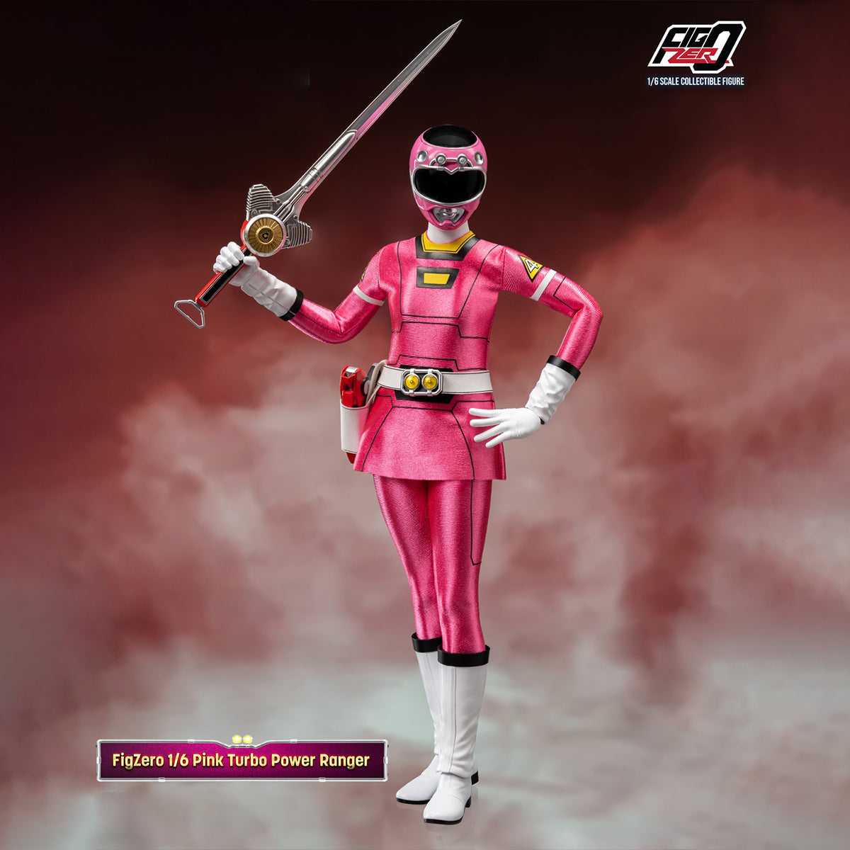 Threezero Pink Turbo Power Ranger Action Figure