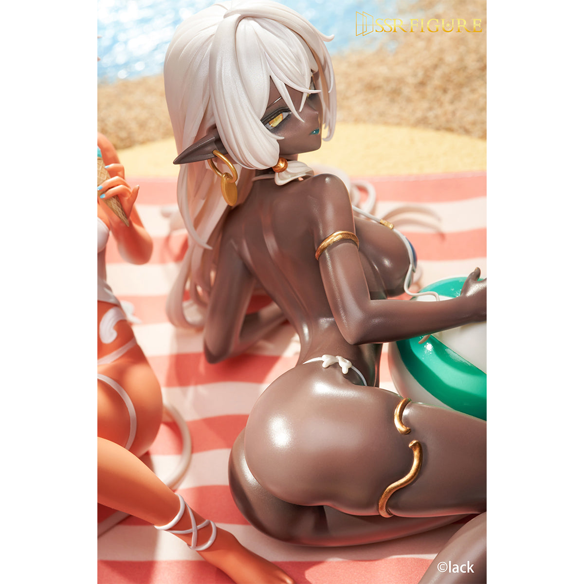 SSR FIGURE Caffeine-chan & Dark Elf Dancer: Summer Ver. 1/7 Scale Art Figurine
