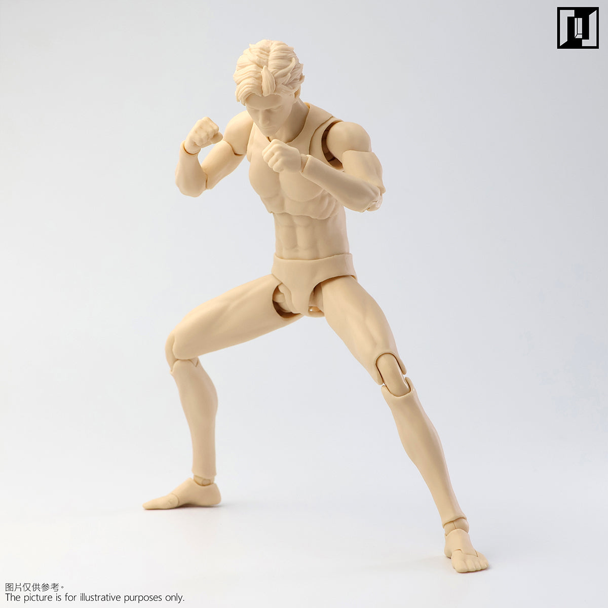 Mirrfig Articulated Joints MF001 Lean Male Pale-skined Body 1/12 Scale Action Figure Body
