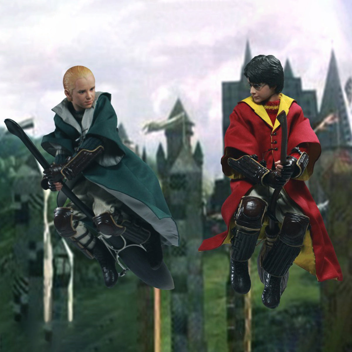 STAR ACE Toys Harry Potter 2nd: Harry & Draco Quiditchi Edition 2-Pcs Set Action Figure