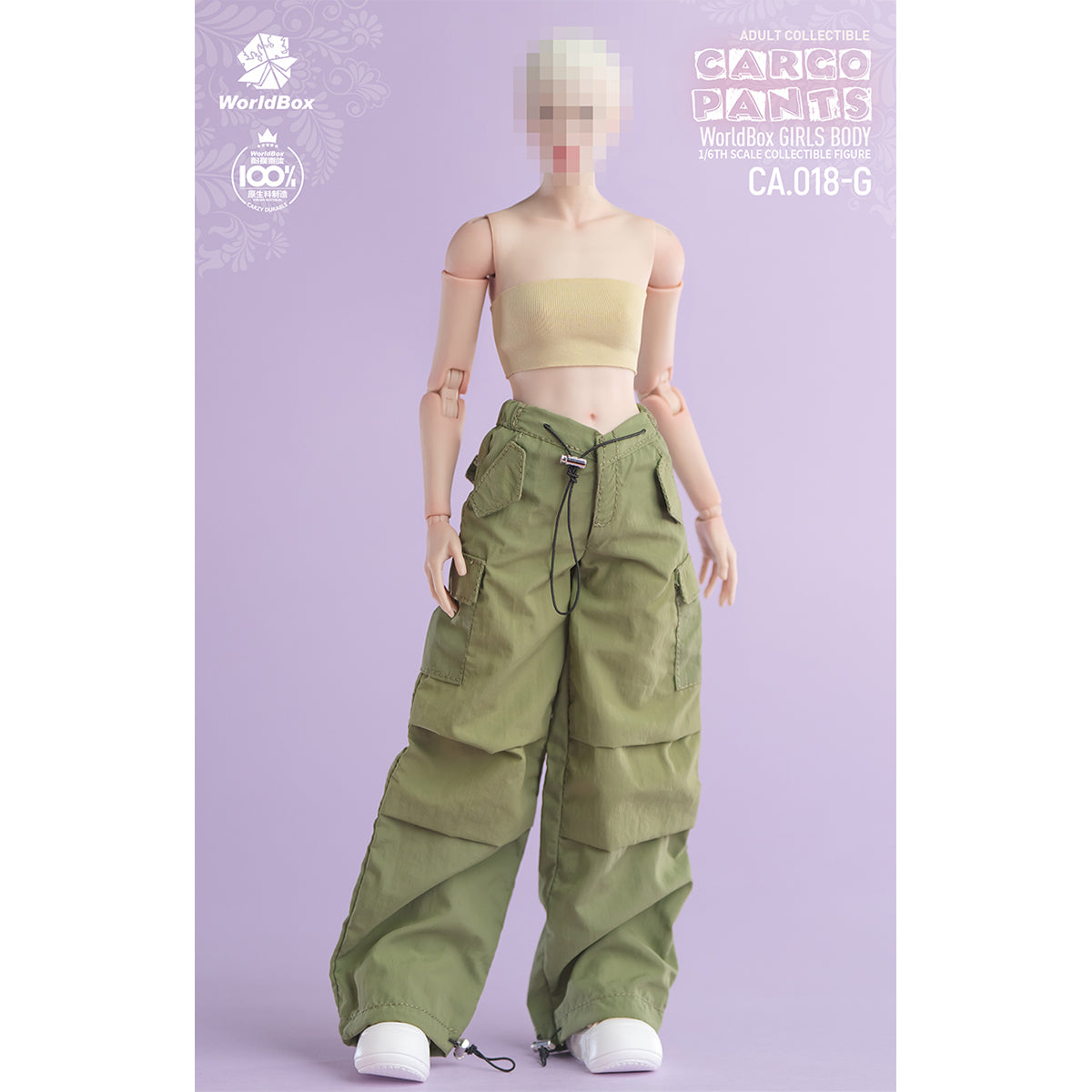 Hangtag - Straight Casual Slacks Doll Clothes Accessory Fit 1/6 Scale 12-inches Figure