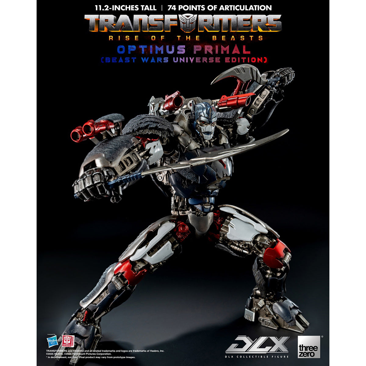 Threezero Transformers: Rise of the Beasts DLX Optimus Primal (Beast Wars Universe Edition) 3Z08850W0 Figure