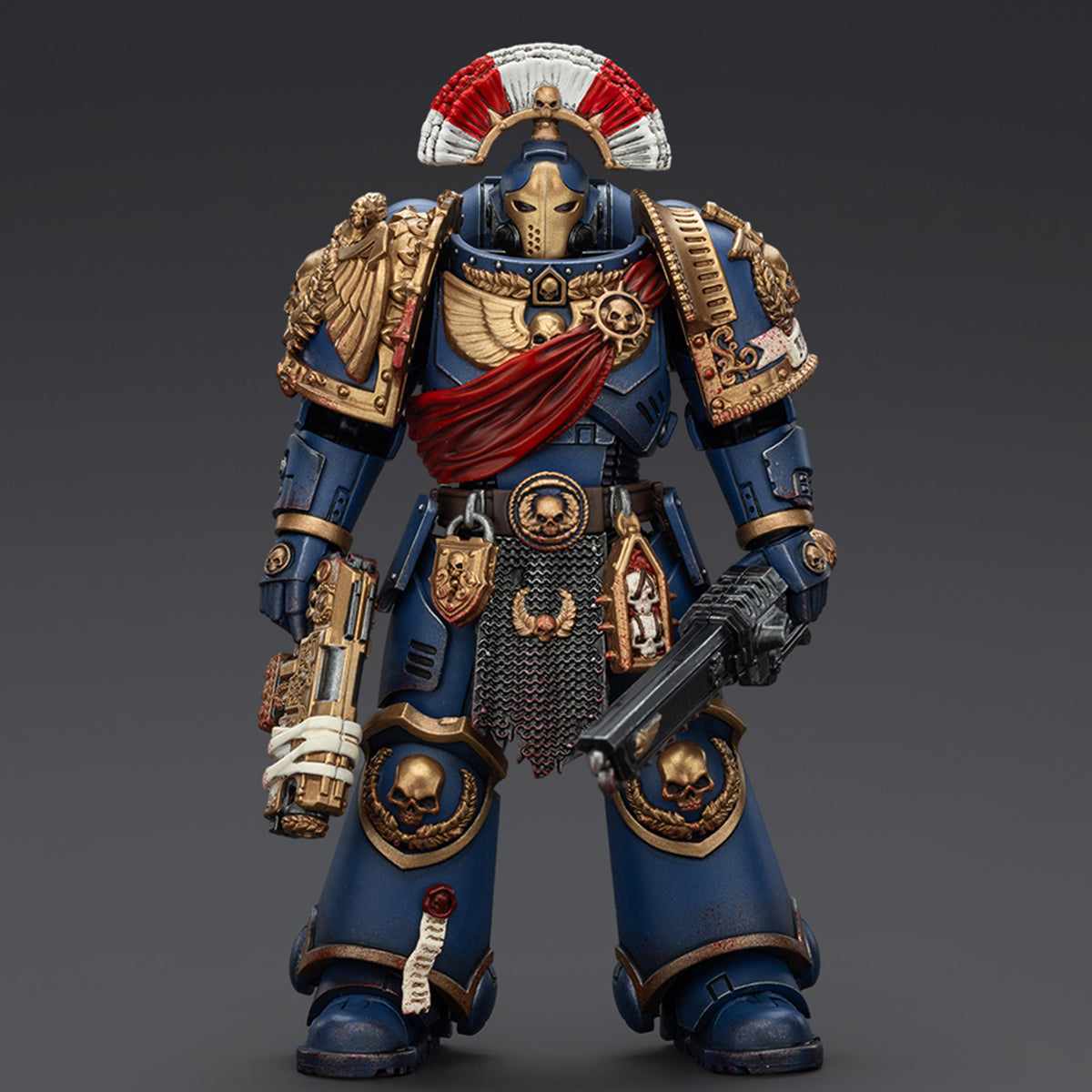(Only Shipped to the US) JOYTOY Warhammer 40,000 1/18 Ultramarines Relic Secundus Armour with Artificer Bolt Rifle Chainsword and Bolt Pistol JT01536 Action Figures