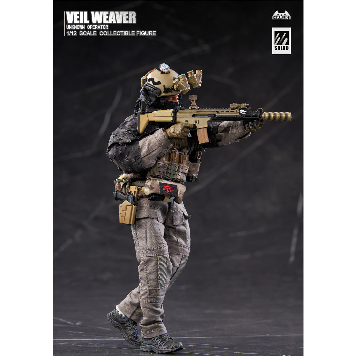 HASUKI SA04 Veil Weaver Unknown Operator 1/12 Scale Action Figure & WM-07 Reconnaissance Enhancement Kit
