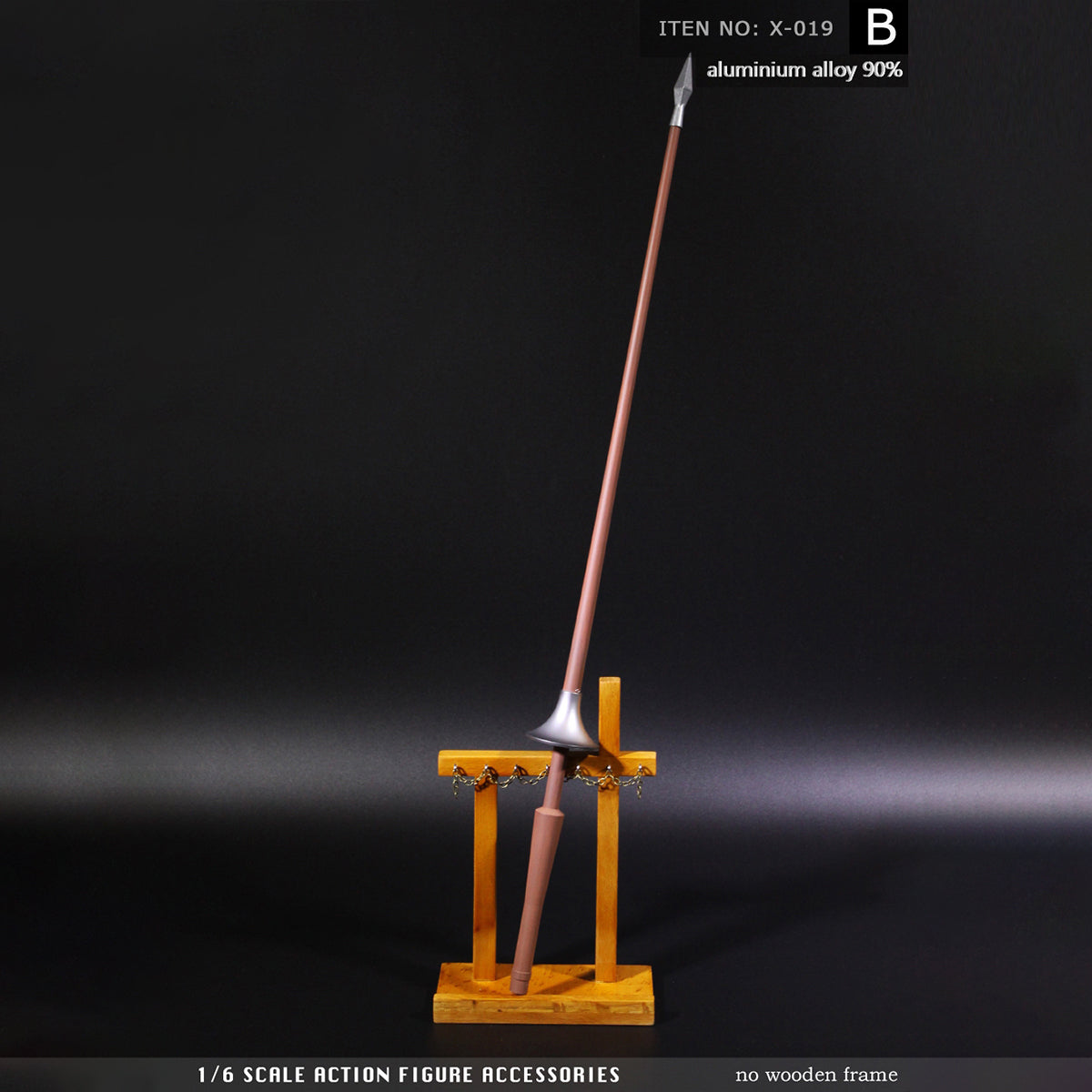 ZYTOYS, Alloy Roman Spear Weapon Model, Doll Accessory for 12-inches Action Figurine