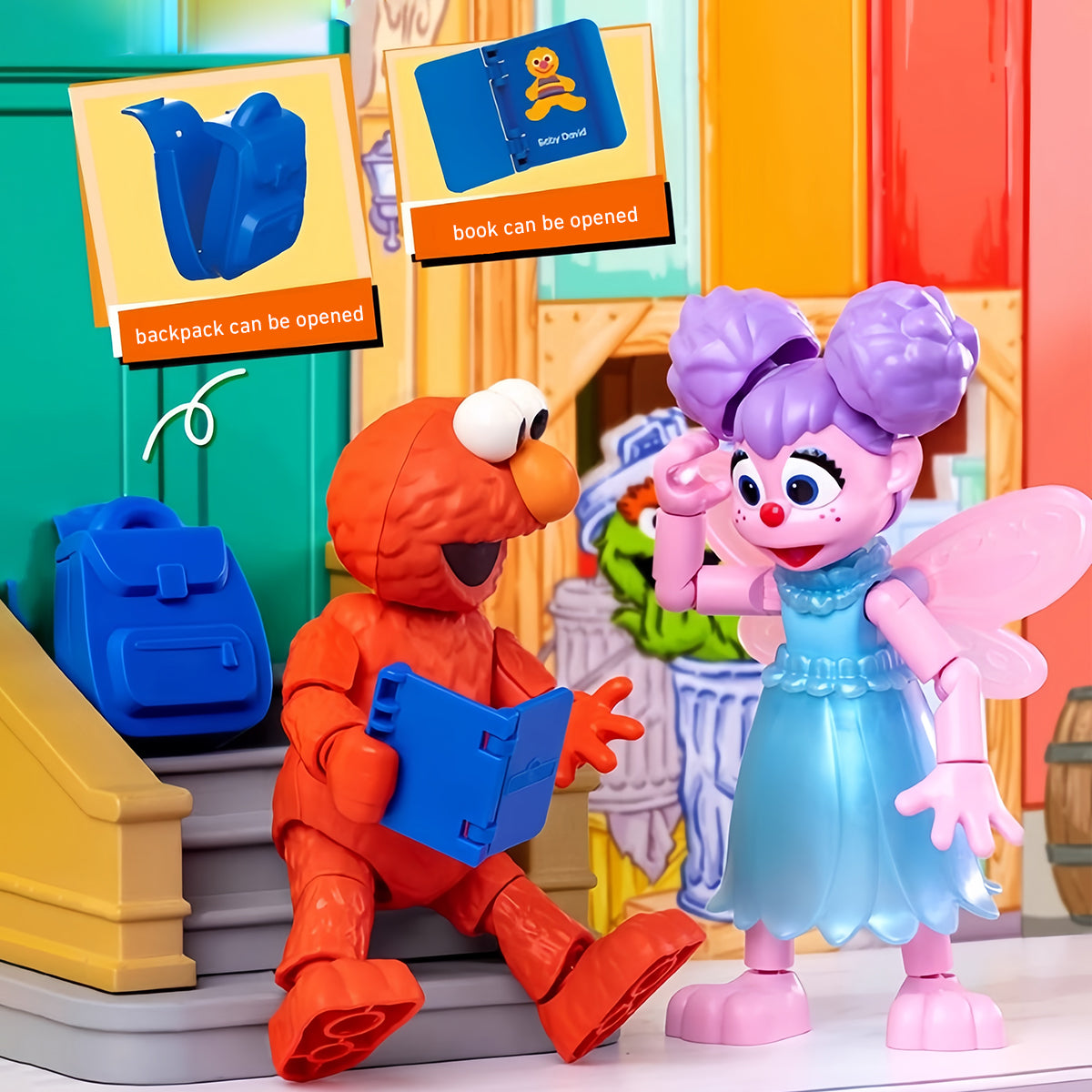 Blokees Sesame Street Partners EP1 Elmo Action Figures Single Box