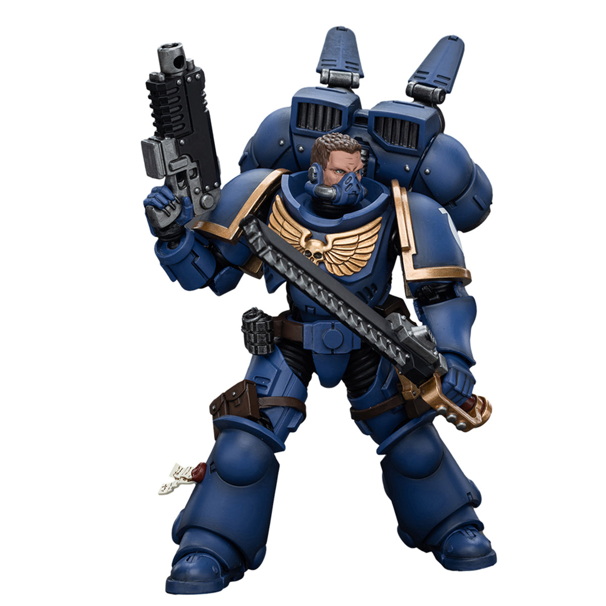 Figura coleccionable JoyToy Warhammer 40K: Ultramarines con propulsión a salto, Intercessors, Intercessor 1, escala 1:18, JT2153…