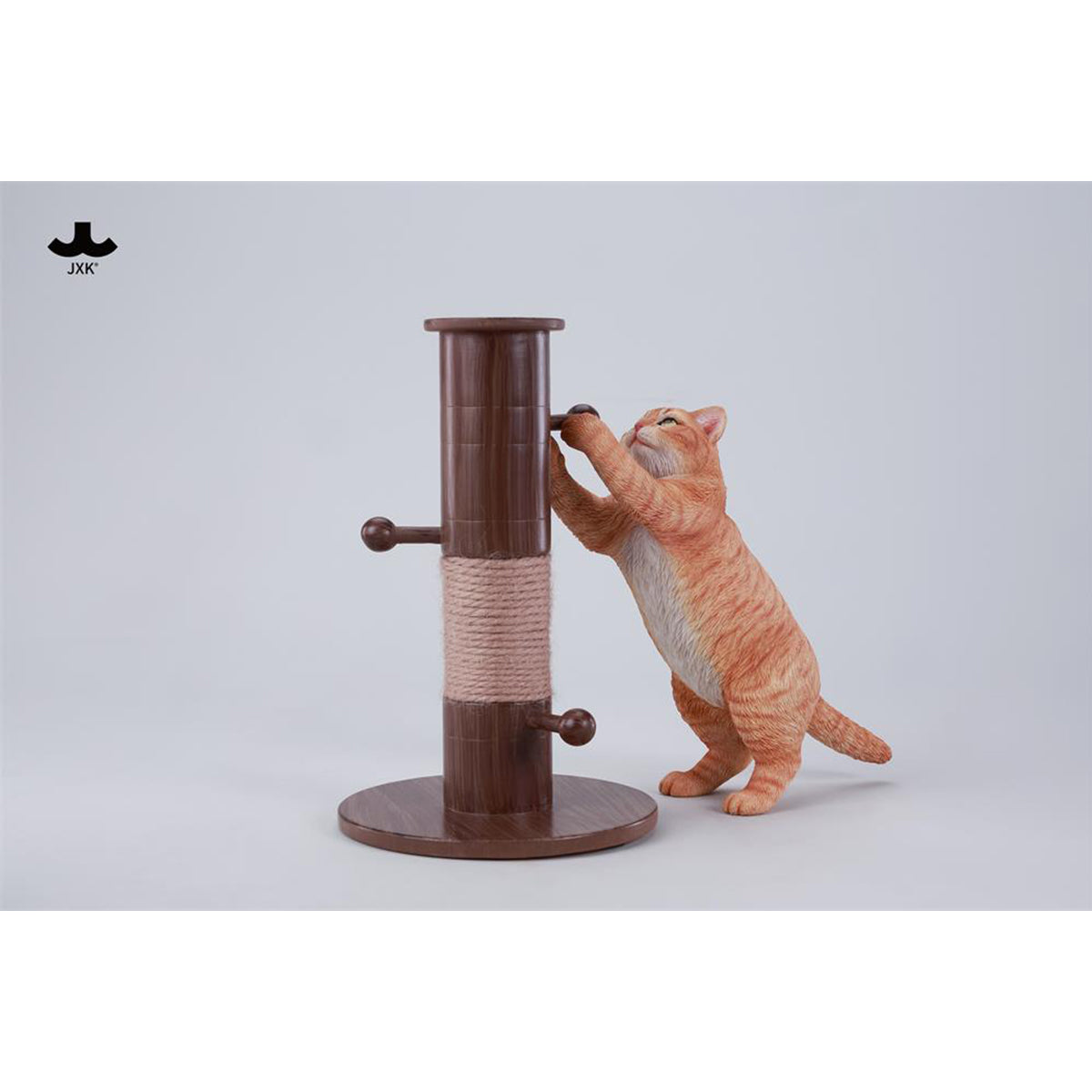 JXK Kung Fu Cat Static Expertly Hand-Painted Lifelike Animal Figurine