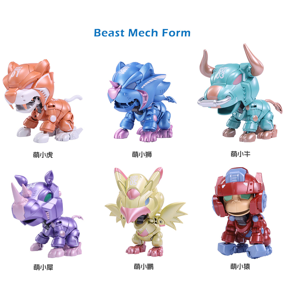CANG TOYS, Trans Age Pocket Transformation 1st Edition Q-Version Pet Mecha, Blind Box Figure