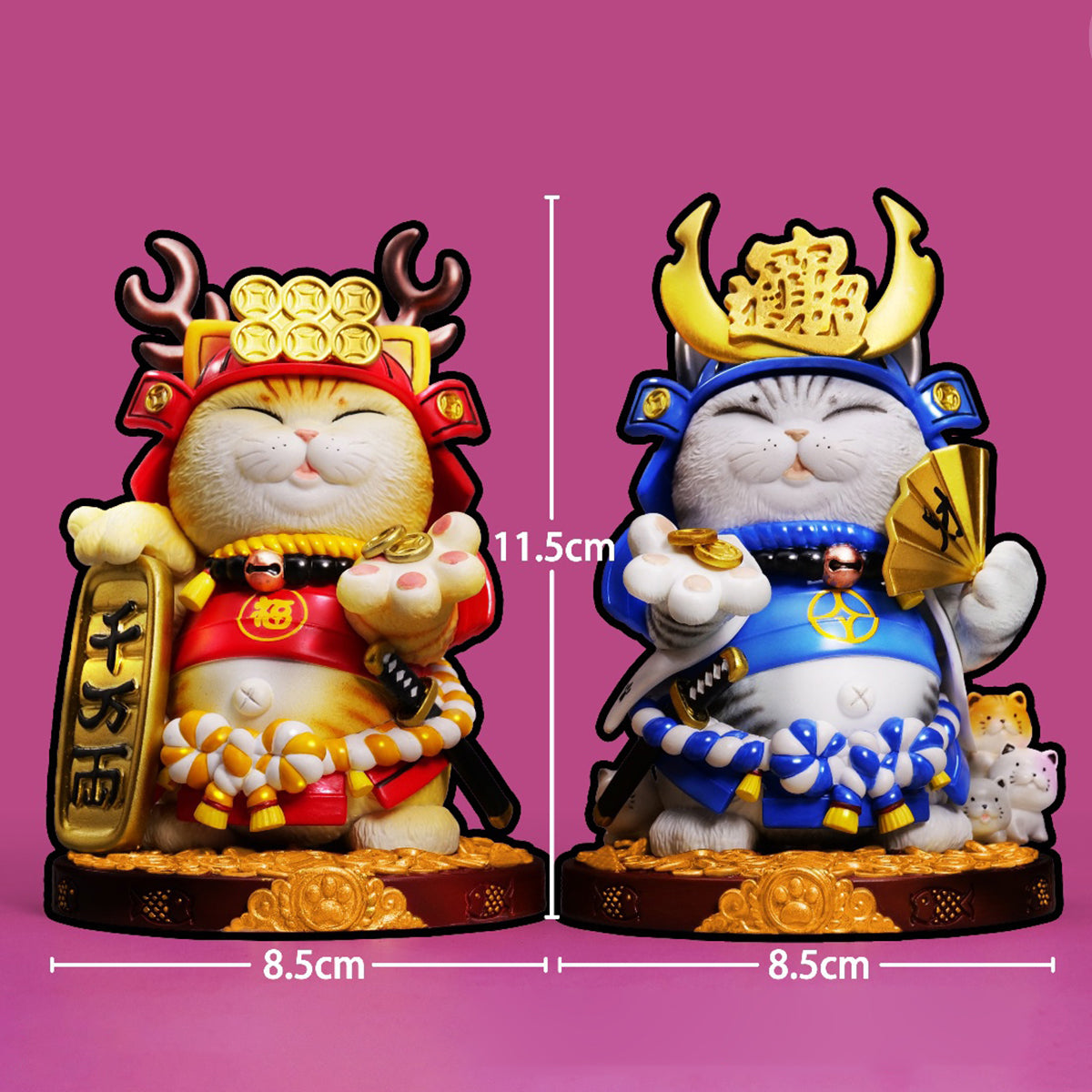 ZFS studio Plutus Cat Mini Edition 2-Pcs Set Animal Figurine