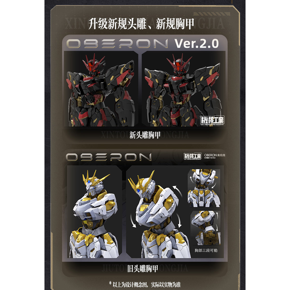 MECHA CORE INDUSTRY Oberon Dark Angel (Limit Ver. 2.0) 1/100 Scale Assembly Model Kits