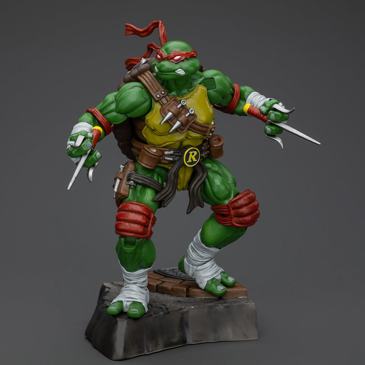 Serie TMNT de JOYTOY: Tortugas Ninja Adolescentes Mutantes - Figuras de acción de Raphael a escala 1:18