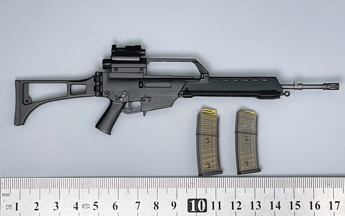 ZYTOYS 1/6 Scale G36 Assault Rifle Model Weapon Accessory for 12inch Action Figures, Dark Grey Version