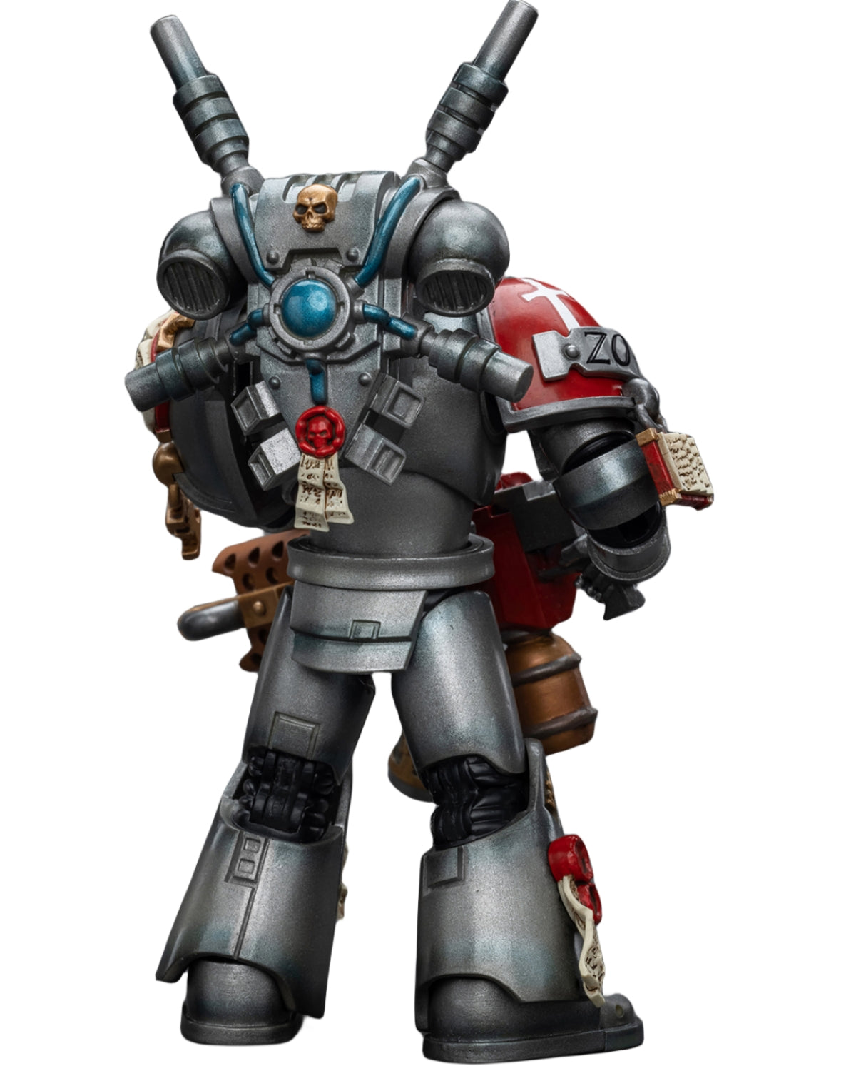 Figurine de collection JoyToy Warhammer 40K : Grey Knights Interceptor Squad Interceptor avec incinérateur, échelle 1:18, JT8971