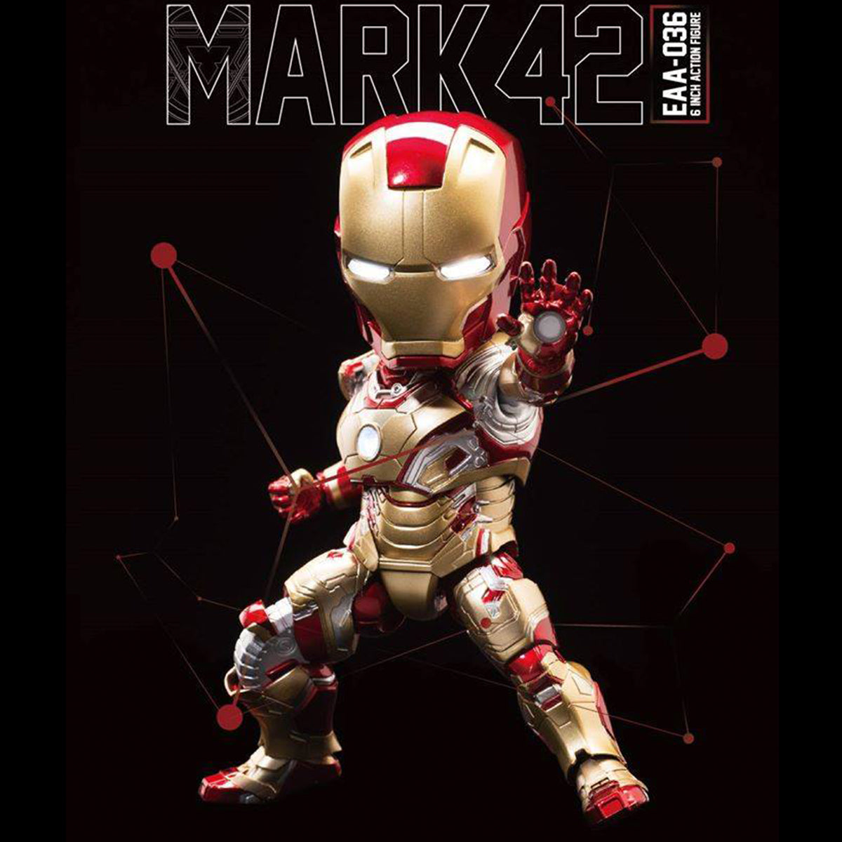 Beast Kingdom Iron Man 3: Iron Man MK42 EAA-036 Action Figure