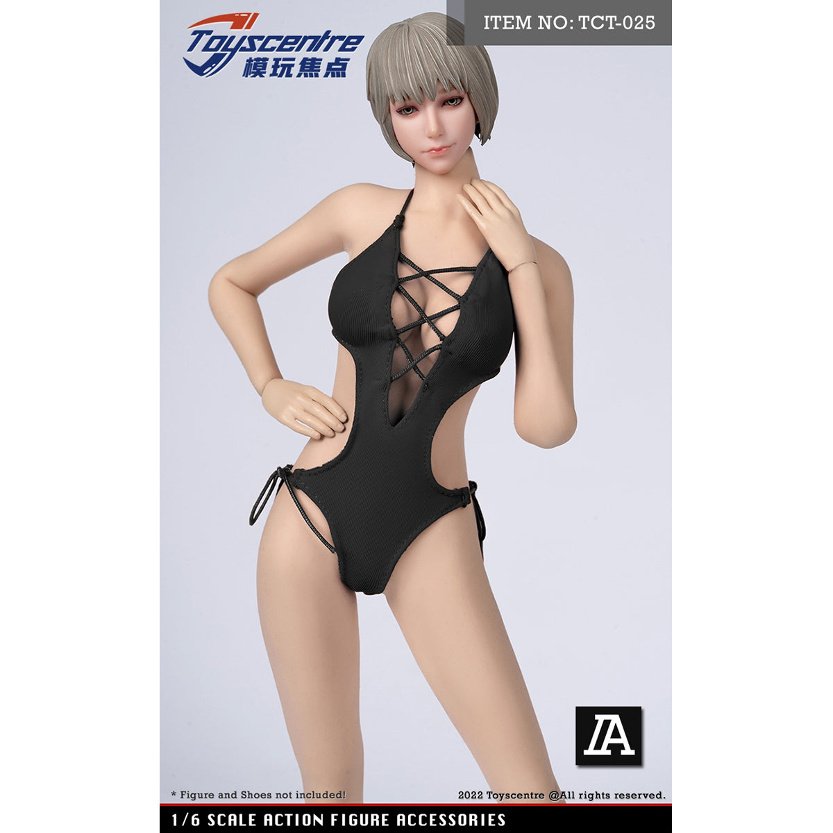 Toyscentre, Female Bodysuit Jumpsuit, Doll Clothes Accessory for 12-inches Action Figurine