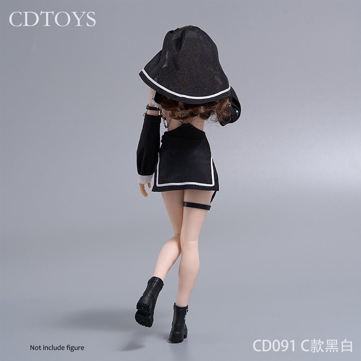 Cdtoys, Female Soldier Nun Cosplay Outfit, Doll Clothes Accessory for 12-inches Figure