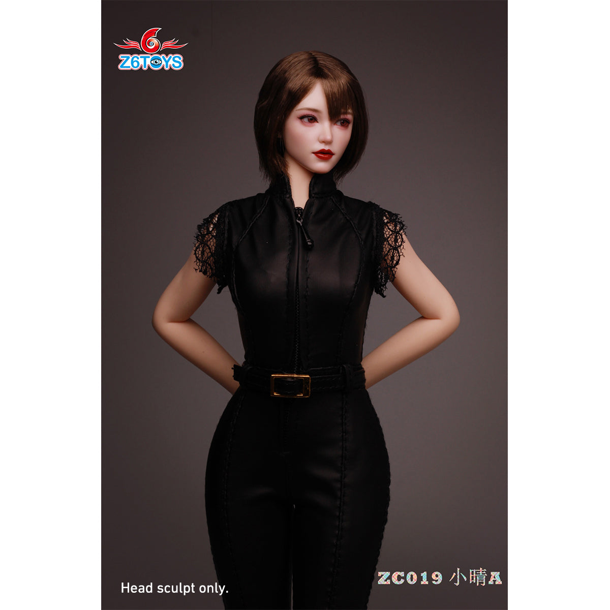 Z6TOYS Asian Movable Eye Female Xiaoqing Head Sculpt Accessory Fit 1/6 Scale 12-inches Figure