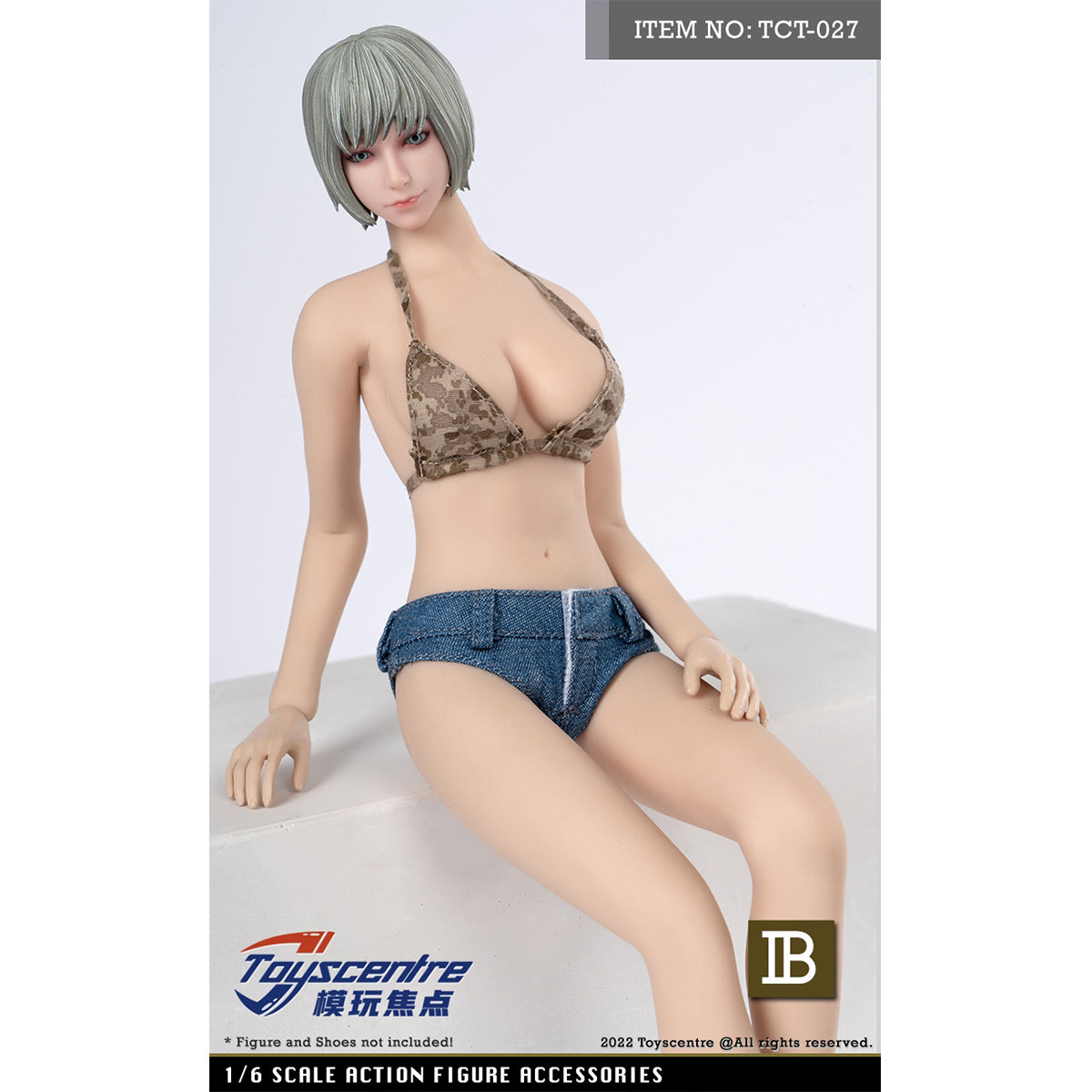 Toyscentre, Women's Tank Top + Briefs Set, Doll Clothes Accessory for 12-inches Action Figurine