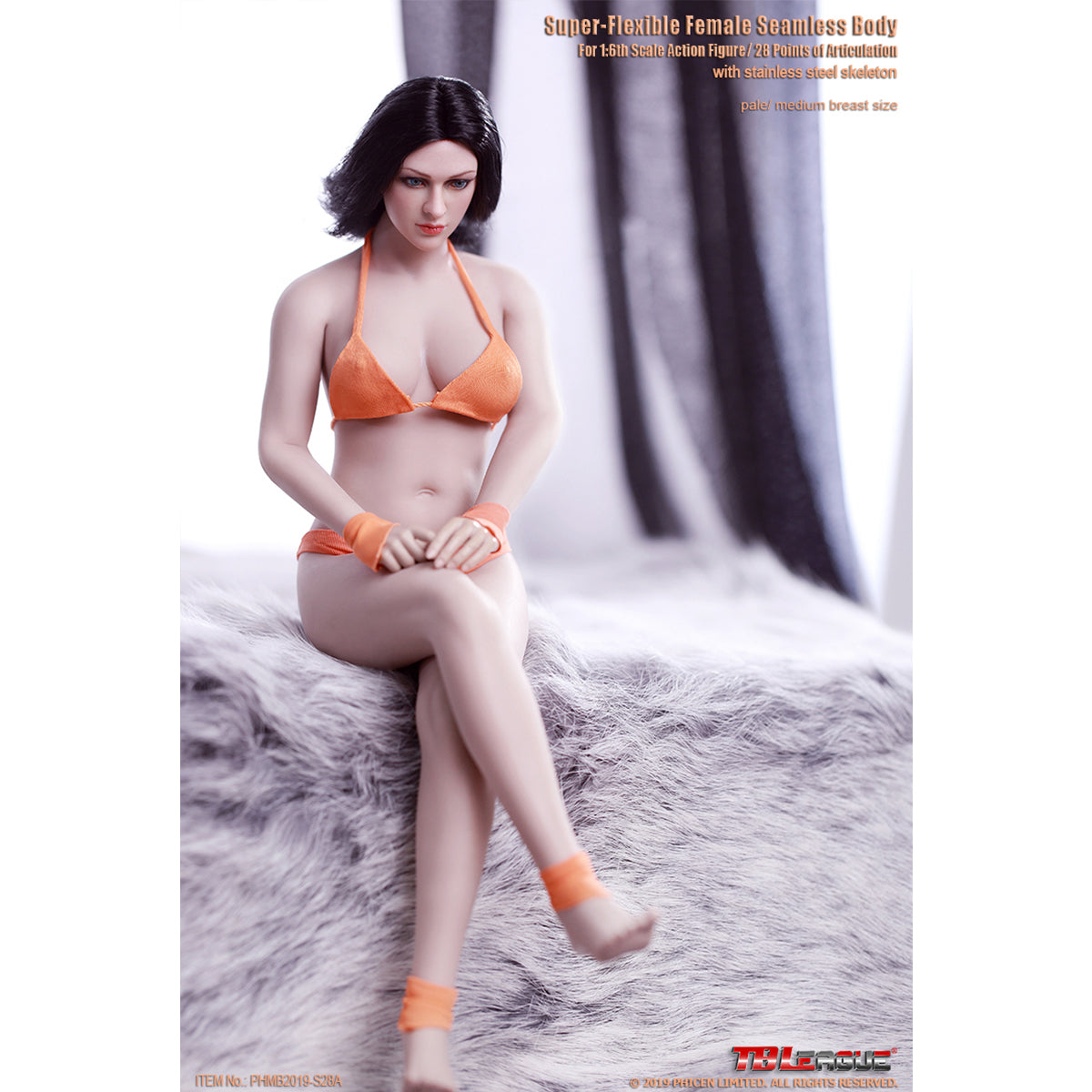 TBLeague Female Seamless Medium Bust Headless Detachable Feet 1/6 Scale Action Figure Body