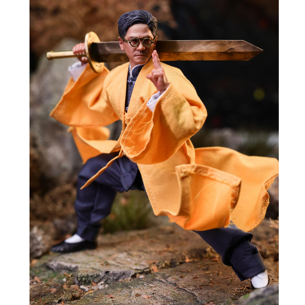 Mountain Studio Yellow Robe Hero Mr. Vampire Uncle Yingshu 1/12 Scale Action Figure