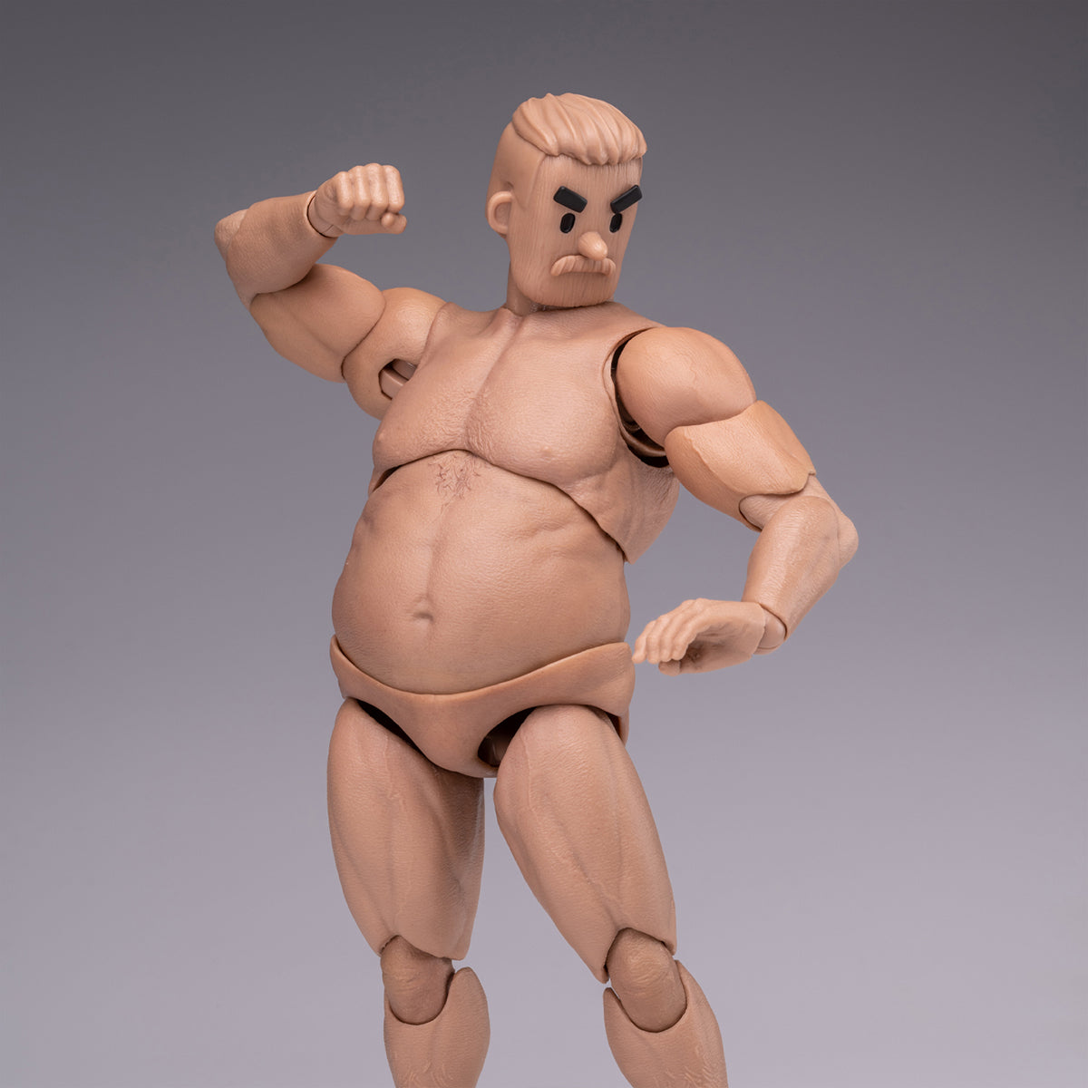 NOTTAA, Articulated joints Middle-aged Square-headed Suntan-Skined, 1/12 Scale Action Figure Body