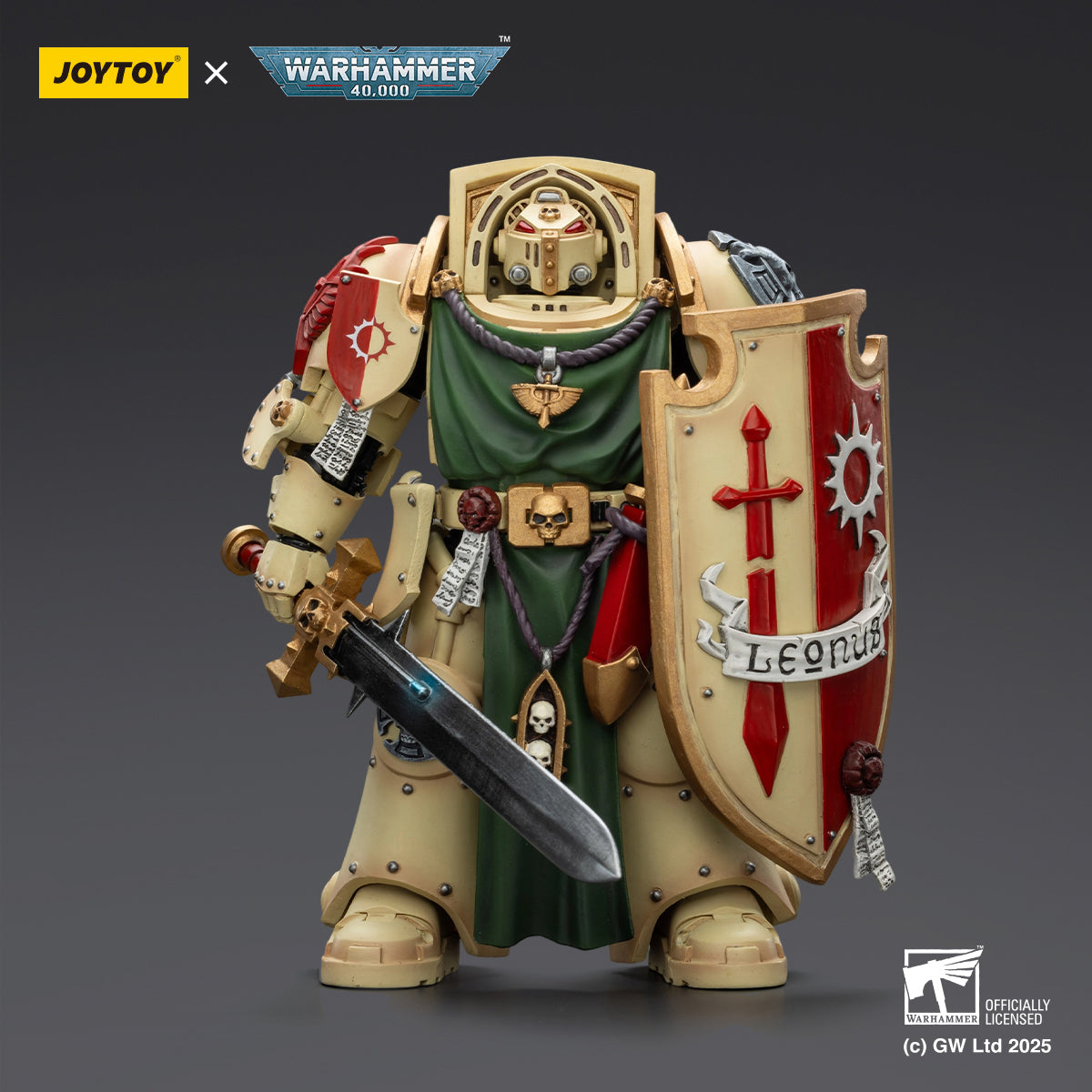 (Only Shipped to the US) JOYTOY Dark Angels Deathwing Knight 2 With Power Sword Storm Shield and Watcher in the Dark JT02496 1/18 Scale Action Figure